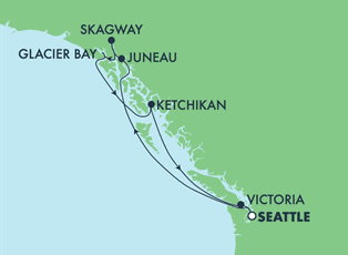 Norwegian Bliss, 7 Night Alaska: Glacier Bay, Skagway & Juneau ex Seattle, Washington, USA Return