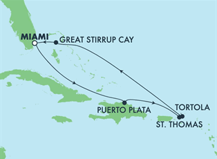 Norwegian Breakaway, 7 Night Caribbean: Great Stirrup Cay & Dominican Republic ex Miami, Florida USA Return