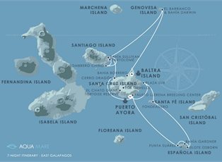 Aqua Mare, East Galapagos ex Baltra to Santa Cruz