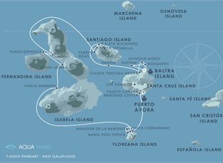 Aqua Mare, West Galapagos ex Puerto Ayora to Baltra
