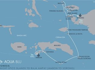 Aqua Blu, Limited Repositioning Cruise ex Ambon to Sorong Harbour