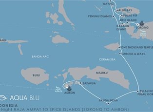 Aqua Blu, Limited Repositioning Cruise ex Sorong Harbour to Ambon