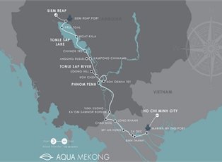 Aqua Mekong, High Water Season (Down River) ex Siem Reap to Ho Chi Minh
