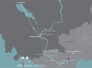 Aqua Mekong, Low Water Explorer Cruise ex Ho Chi Minh to Siem Reap