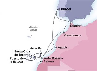 Seabourn Sojourn, 7 Night Iberian Tapestry ex Lisbon, Portugal to Barcelona, Spain