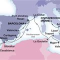 Seabourn Ovation, 20 Night France &amp; Spanish Treasures ex Rome (Civitavecchia), Italy to Barcelona, Spain