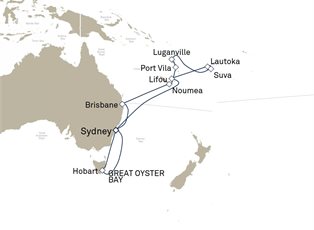 Queen Elizabeth, 20 Nights South Pacific And Australia ex Sydney, NSW, Australia Return