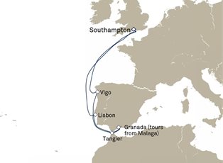 Queen Victoria, 9 Nights Spain And Portugal ex Southampton, England, UK Return