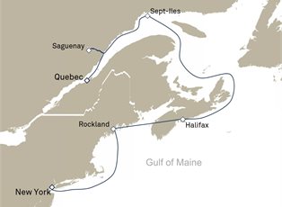 Queen Mary 2, 7 Nights New England And Canada ex New York, NY, USA to Quebec, QC, Canada