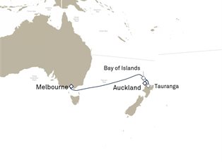 Queen Elizabeth, 6 Nights Auckland To Melbourne ex Auckland, New Zealand to Melbourne, VIC, Australia