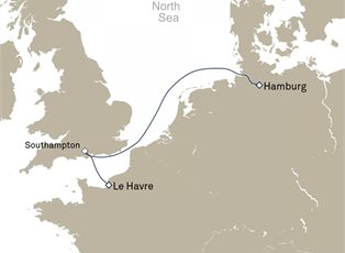 Queen Mary 2, 3 Nights Hamburg To Le Havre ex Hamburg, Germany to Le Havre, France