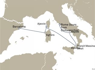 Queen Victoria, 7 Nights Barcelona To Rome ex Barcelona, Spain to Rome, Italy