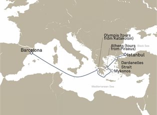 Queen Victoria, 7 Nights Istanbul To Barcelona ex Istanbul, Turkey to Barcelona, Spain