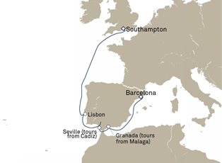 Queen Victoria, 7 Nights Barcelona To Southampton ex Barcelona, Spain to Southampton, England, UK