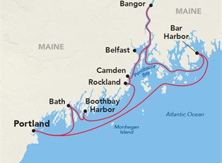 American Independence, Maine Coast and Harbors Cruise ex Portland Roundtrip