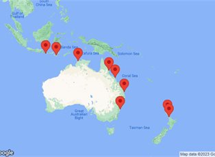 Mariner, 18 Nights Kiwi Charm & Aussie Delights ex Auckland to Bali (Benoa)