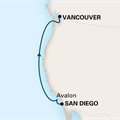 Nieuw Amsterdam, 4 Night Pacific Coastal Cruise ex San Diego, California, USA to Vancouver, BC. Canada