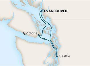 Koningsdam, 4 Night Pacific Northwest Cruise ex Vancouver, BC. Canada Return