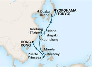 Noordam, 14 Night The Philippines, Taiwan & Japan ex Hong Kong to Yokohama, Japan
