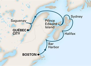 Zuiderdam, 7 Night Canada & New England Discovery ex Boston, Massachusetts to Quebec City, Quebec, Canada