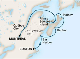 Volendam, 7 Night Canada & New England Discovery ex Montreal, Quebec, Canada to Boston, Massachusetts