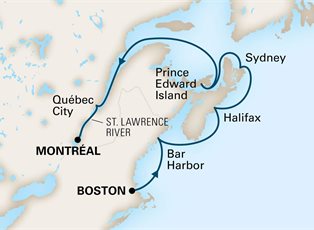 Volendam, 7 Night Canada & New England Discovery ex Boston, Massachusetts to Montreal, Quebec, Canada