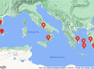 Celebrity Silhouette, 10 Night Greece, Italy & Spain ex Athens (Piraeus), Greece to Barcelona, Spain