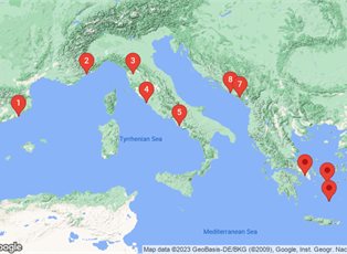 Celebrity Silhouette, 11 Night Italy, Greece & Croatia ex Barcelona, Spain to Athens (Piraeus), Greece