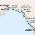 Nieuw Amsterdam, 7 Night Glacier Discovery Southbound ex Whittier, Alaska to Vancouver, BC. Canada