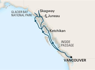 Nieuw Amsterdam, 7 Night Alaska Inside Passage ex Vancouver, BC. Canada Return