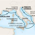 Oosterdam, 11 Night Around Italy&#39;s Boot: Cote D&#39;azur ex Trieste, Italy to Barcelona, Spain