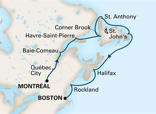 Volendam, 10 Night Newfoundland & New England Discovery ex Montreal, Quebec, Canada to Boston, Massachusetts