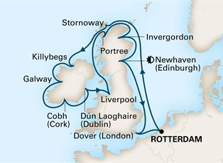 Nieuw Statendam, 14 Night Wild British Isles: Ireland's West Coast ex Rotterdam, Holland Return