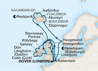 Nieuw Statendam, 28 Night British Isles & Viking Trails: Ireland & Reykjavik ex Dover, England Return