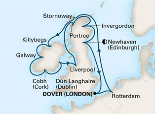 Nieuw Statendam, 14 Night Wild British Isles: Ireland's West Coast ex Dover, England Return