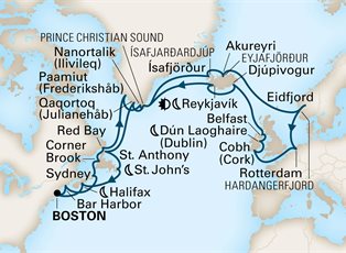 Zuiderdam, 35 Night Voyage Of The Vikings ex Boston, Massachusetts Return
