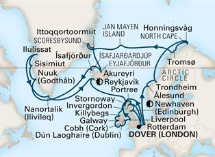 Nieuw Statendam, 42 Night Arctic Circle & British Isles: Iceland & Ireland ex Dover, England Return