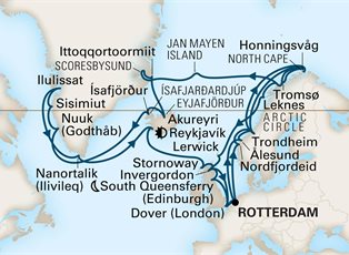 Nieuw Statendam, 42 Night Arctic Circle Crossing: Scotland, Greenland & Iceland ex Rotterdam, Holland Return