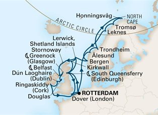Nieuw Statendam, 28 Night Arctic Circle & British Isles: Edinburgh & Belfast ex Rotterdam, Holland Return