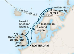 Nieuw Statendam, 14 Night Arctic Circle Crossing: Edinburgh Evening Stay ex Rotterdam, Holland Return