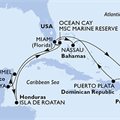 MSC Seaside, 14 Nights ex Miami, United States Return
