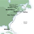 Seabourn Sojourn, 12 Night Atlantic Coast Harbors ex Montreal, Quebec, Canada to Miami, Florida USA