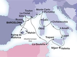 Seabourn Ovation, 20 Night France, Italy & Maltese Gems ex Barcelona, Spain Return Seabourn Ovation, 20 Night France, Italy & Maltese Gems ex Barcelona, Spain Return