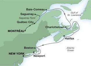 Seabourn Sojourn, 12 Night Canada & New England Fall Foliage ex Montreal, Quebec, Canada to New York, USA