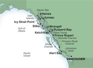 Seabourn Quest, 14 Night Glacier Bay, Fjords & Inside Passage ex Vancouver, BC. Canada Return Seabourn Quest, 14 Night Glacier Bay, Fjords & Inside Passage ex Vancouver, BC. Canada Return