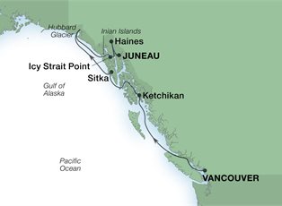 Seabourn Quest, 7 Night Glaciers & Alaska Inside Passage ex Vancouver, BC. Canada to Juneau, Alaska Seabourn Quest, 7 Night Glaciers & Alaska Inside Passage ex Vancouver, BC. Canada to Juneau, Alaska