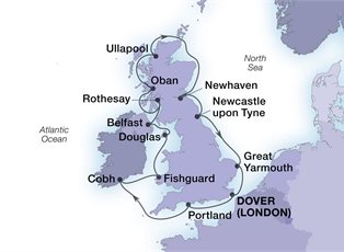 Seabourn Sojourn, 14 Night Jewels Of The British Isles ex Dover, England Return