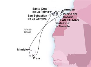 Seabourn Sojourn, 12 Night Canary Islands & Cape Verde ex Gran Canaria (Las Palmas), Canary Islands Return