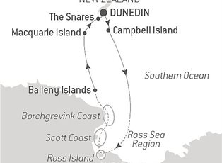 Le Soleal, 21 Night Scott & Shackleton's Antarctic - Ross Sea Expedition ex Dunedin (Port Chalmers), New Zealand Return