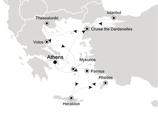 Silver Muse, 11 Nights Athens to Athens ex Athens (Piraeus) Greece Return